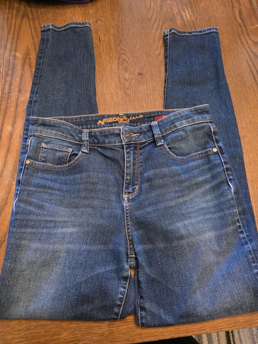 Arizona Jean Company Blue Skinny Jeans - Classic Five-Pocket Sz 9 High Rise 30"L